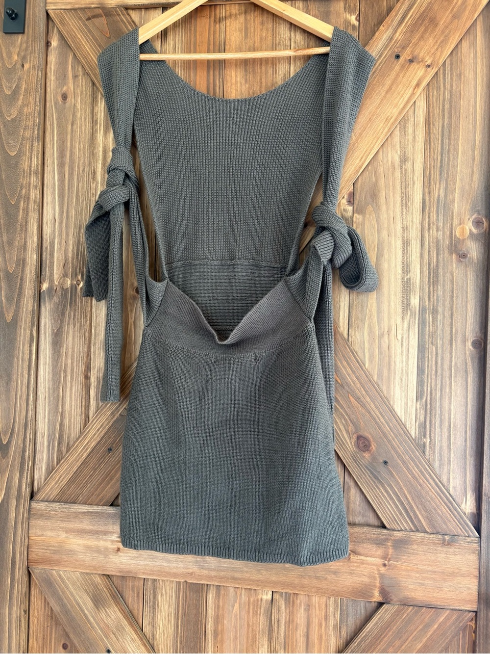 New! Free People Beach Orchid Convertible Mini Dress. Sting Ray Grey. Size XS - Picture 8 of 10